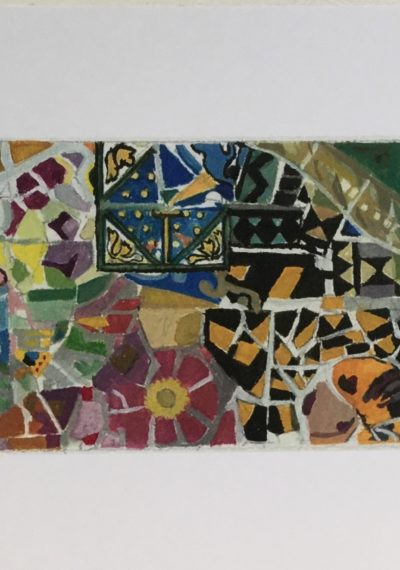 From Antoni Gaudi, mosaic bench, Park Güell, Barcelona, 1926