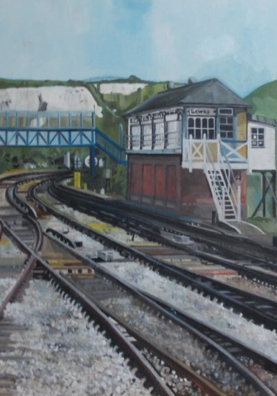 Signal Box, Lewes. Now Closed.